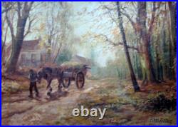 Cornelis ('Kees') TERLOUW (1890-1948) L'attelage Huile sur toile