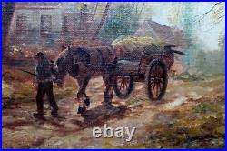 Cornelis ('Kees') TERLOUW (1890-1948) L'attelage Huile sur toile