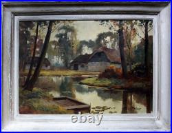 Cornelis ('Kees') TERLOUW (1890-1948) Paysage à la rivière Huile sur toile