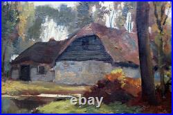 Cornelis ('Kees') TERLOUW (1890-1948) Paysage à la rivière Huile sur toile