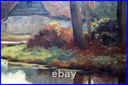 Cornelis ('Kees') TERLOUW (1890-1948) Paysage à la rivière Huile sur toile