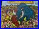 Corrida En Prehistoire -peinture Art Brut Sur Toile Du Peintre Visto