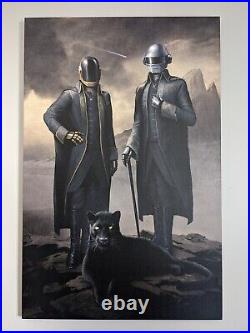 Daft Punk Starboy collector painting by Warren Fu Limited Edition 421/500