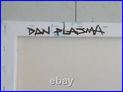 Dan Plasma Peinture Originale sur Toile, Street Art Graffiti