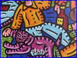 Déjeuner Sur L. Herbe N4-peinture Art Brut Sur Toile De 2026 Du Peintre Visto