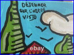 Déjeuner Sur L. Herbe N4-peinture Art Brut Sur Toile De 2026 Du Peintre Visto