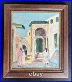 Early 20th C. French Orientalist Oil Painting Morocco Moorish Signed Early 20th C. French Orientalist Oil Painting Morocco Moorish Signed