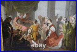 Ecole FRANCAISE du XVlll ème siècle Scène Historique. Peinture huile sur Toile