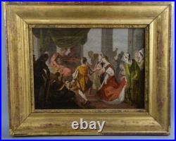 Ecole FRANCAISE du XVlll ème siècle Scène Historique. Peinture huile sur Toile