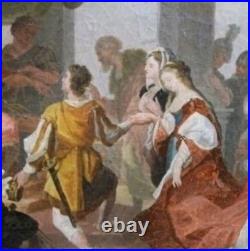 Ecole FRANCAISE du XVlll ème siècle Scène Historique. Peinture huile sur Toile