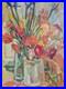 École Francaise XX° Lumineuse Nature Morte au Bouquet