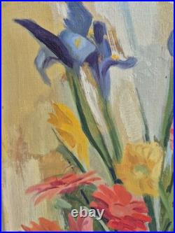 École Francaise XX° Lumineuse Nature Morte au Bouquet