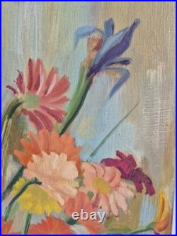 École Francaise XX° Lumineuse Nature Morte au Bouquet