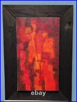 Edouard Eymard (1924-2000), Abstraction, huile sur toile, 1976, signé