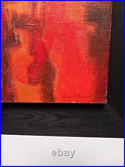 Edouard Eymard (1924-2000), Abstraction, huile sur toile, 1976, signé