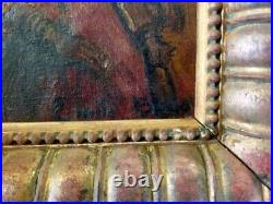 Emile Baes Huile sur toile Portrait d'une orientale tableau peinture art cote