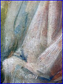 Emmanuel Fougerat (Français, 1869-1958) Ancien Tableau Peinture Huile Original