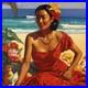 Exceptionnel Tullasky Femmes de Tahiti (inspiré de Gauguin) 100×100 cm