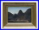 F. C. Kiærskou (1805-1891) Paysage De Montagne Romantique Huile Sur Toile