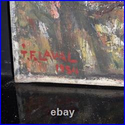 Fernand Laval impressionnisme (1886/95-1966) Tableau HST LE NID EN FORET