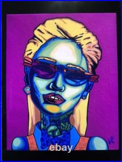 Frankearias Artiste Cubain Street Art Pop Art Sur Toile 73x60cm Signé