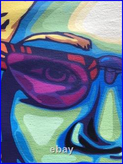 Frankearias Artiste Cubain Street Art Pop Art Sur Toile 73x60cm Signé