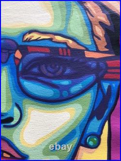 Frankearias Artiste Cubain Street Art Pop Art Sur Toile 73x60cm Signé