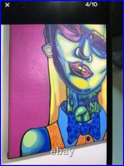 Frankearias Artiste Cubain Street Art Pop Art Sur Toile 73x60cm Signé