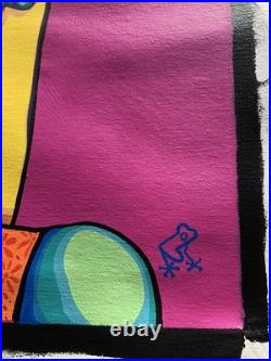 Frankearias Artiste Cubain Street Art Pop Art Sur Toile 73x60cm Signé