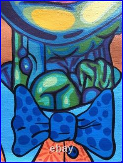 Frankearias Artiste Cubain Street Art Pop Art Sur Toile 73x60cm Signé