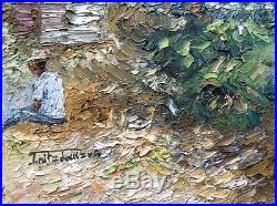 Fritz LOUIZOR (1949-1984) Haïti La récolte des Mangues Huile sur Toile signée