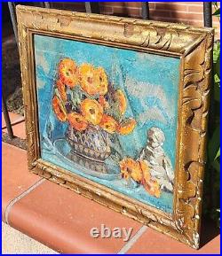 GARY RICAUD. Datée 1938. Bouquet de Fleurs. Peinture huile sur toile GARY RICAUD. Datée 1938. Bouquet de Fleurs. Peinture huile sur toile