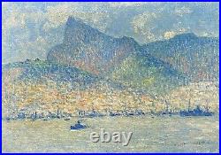 Gabriel Biessy (1854-1935) Rio De Janeiro, Brésil La Baie De Guanabara, 1912