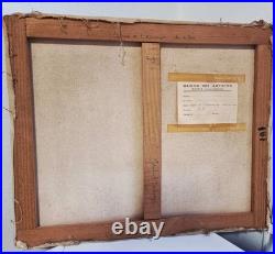 Gaillard Deschamps 1903-1984 huile sur toile paysage bord de l'armençon