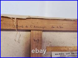 Gaillard Deschamps 1903-1984 huile sur toile paysage bord de l'armençon Gaillard Deschamps 1903-1984 huile sur toile paysage bord de l'armençon