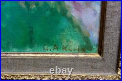 Georges André KLEIN(1901-1992) Paysage à la rivière Huile sur toile