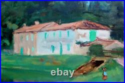 Georges André KLEIN(1901-1992) Paysage à la rivière Huile sur toile