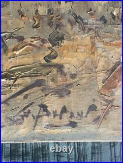 Georges Berger (1908-1976) -H. Sur toile -Signée Église de St Germain des Prés