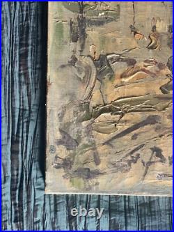 Georges Berger (1908-1976) -H. Sur toile -Signée Église de St Germain des Prés