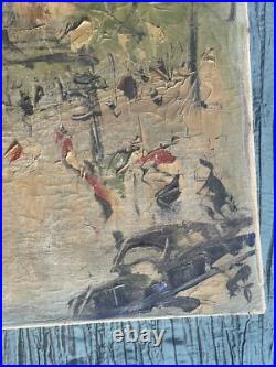 Georges Berger (1908-1976) -H. Sur toile -Signée Église de St Germain des Prés