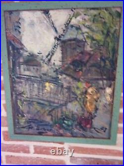 Georges Berger 1908/1976 Huile Sur Toile Vue De Montmartre 58