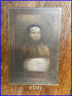 Georges Bru (1933-2023) Technique mixte sur panneau Signée Personnage XX