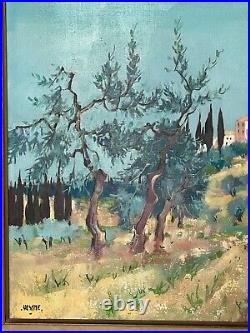 Georges HOSOTTE (1936). Petrognano (Toscane). Huile sur toile
