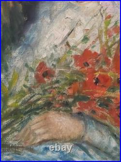 Georges Regnault (1898-1979) Huile sur toile Signée Portrait XX