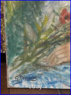 Georges Regnault (1898-1979) Huile sur toile Signée Portrait XX