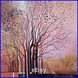 Gilles COUDOUR (1942), Paysage au masque (Acrylique sur toile, 8F)