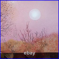 Gilles COUDOUR (1942), Paysage au masque (Acrylique sur toile, 8F)