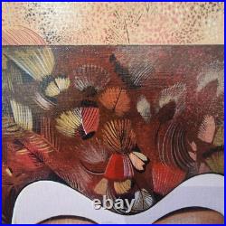 Gilles COUDOUR (1942), Paysage au masque (Acrylique sur toile, 8F)