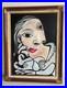 Grand tableau HSL cubiste Original authentique
