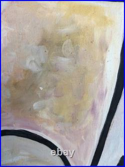 Grand tableau HSL cubiste Original authentique